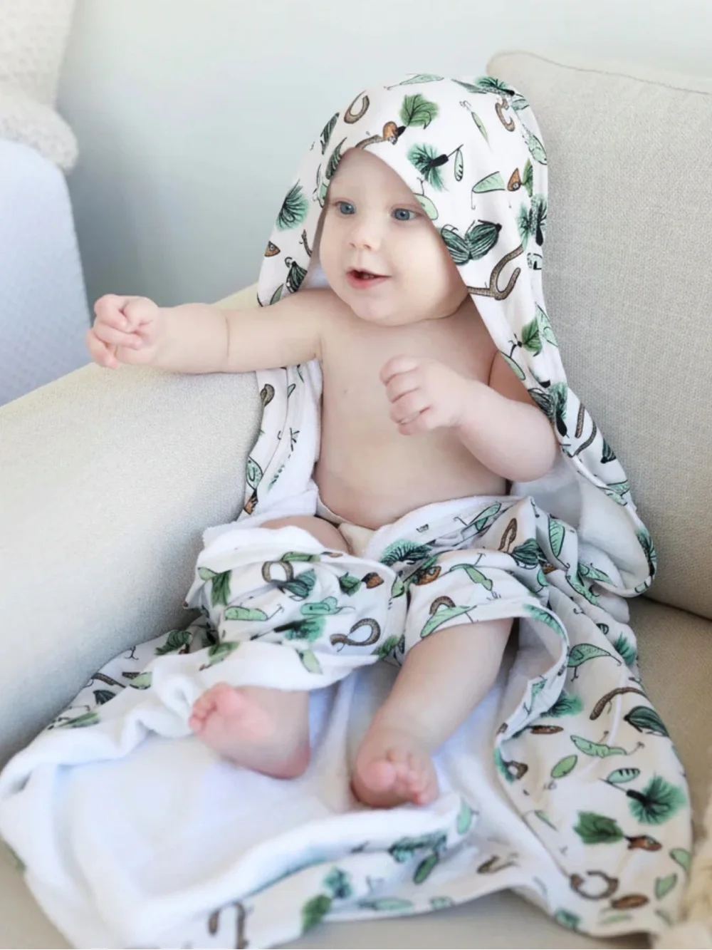 Caden Lane Baby Bamboo Hooded Towel | Tackle Box